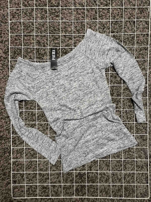 bluza CU DECOLETA BARCA - GREY MELANGE