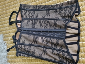 Черен дантелен корсет-  Elegance lace 